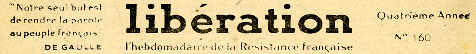 Libération N° 160 21/12/1943