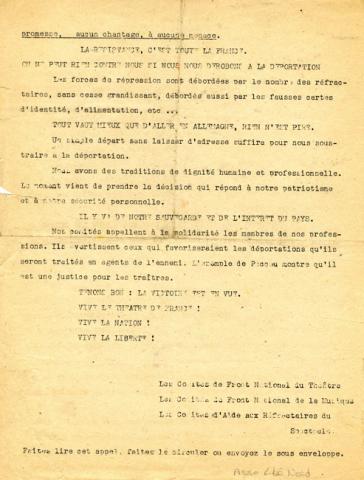 Libération-Nord, édition zone occupée, n°118 du 2 mars 1943 (BNF)