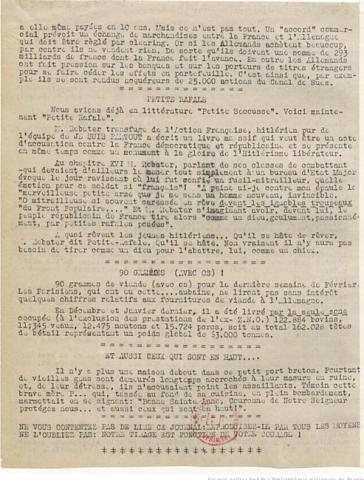 Libération-Nord, édition zone occupée, n°118 du 2 mars 1943 (BNF)