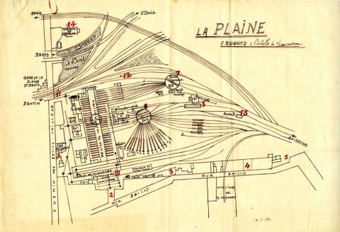 Plan de l’atelier de dépôts de Vitry-sur-Seine
