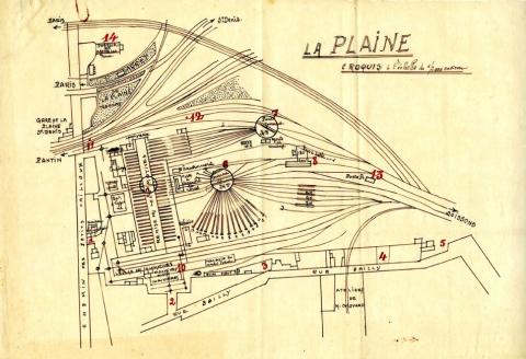 Plan de l’atelier de dépôts de Vitry-sur-Seine Plan de l’atelier de dépôts de Vitry-sur-Seine