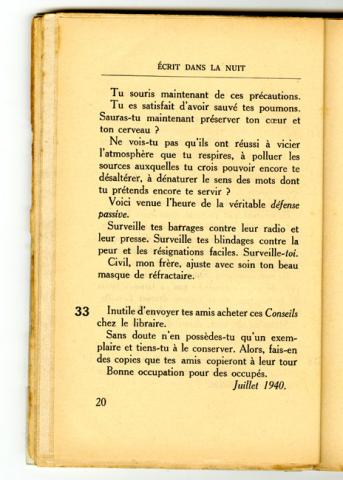 Conseils à l’Occupé - page 20 Conseils à l’Occupé - page 20