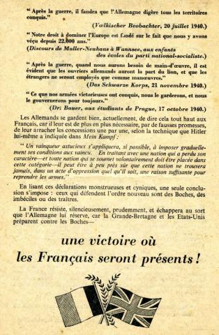 Tract "L'ordre nouveau… de la servitude" (verso) Tract "L'ordre nouveau… de la servitude".