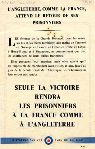 Tract franco-anglais de soutien aux Françaises