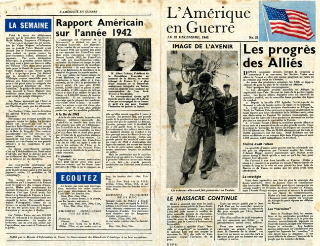 L’Amérique en guerre, n°23 du 22 décembre 1942 L’Amérique en guerre, n°23 du 22 décembre 1942