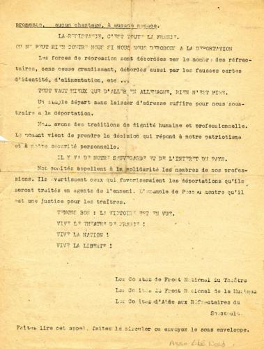 Libération-Nord, édition zone occupée, n°118 du 2 mars 1943 (BNF)