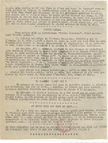 Libération-Nord, édition zone occupée, n°118 du 2 mars 1943 (BNF)