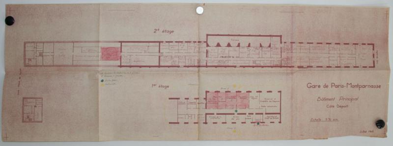 Plan de la gare Montparnasse subtilisé par les agents de la SNCF