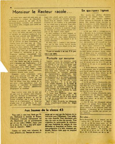 Libération n°149, édition zone nord du 5 octobre 1943 (page 4)