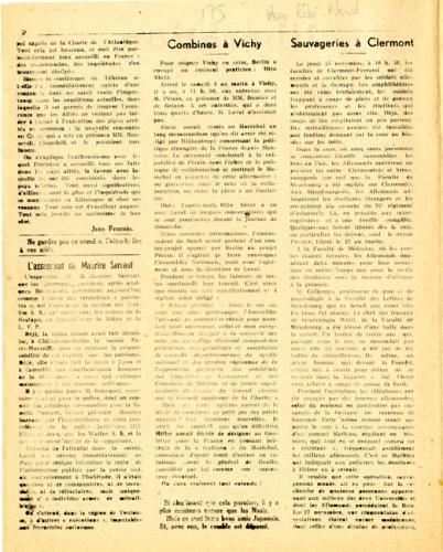 Libération, n°159, édition zone nord du 14 décembre 1943 (page 2)