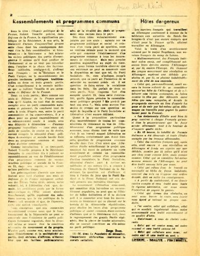 Libération, n°161 du 4 janvier 1944 (page 2) Libération, n°161 du 4 janvier 1944 (page 2)