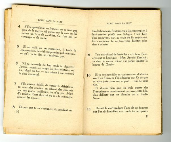 Conseils à l’Occupé - pages 10 et 11 Conseils à l’Occupé - pages 10 et 11