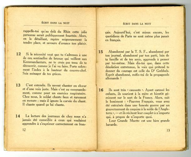 Conseils à l’Occupé - pages 12 et 13 Conseils à l’Occupé - pages 12 et 13