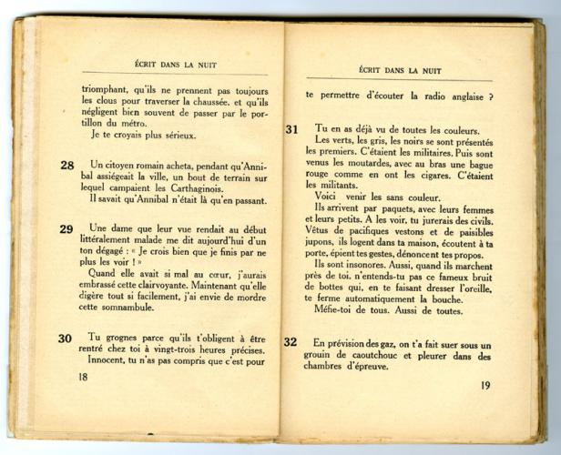  Conseils à l’Occupé - pages 18 et 19