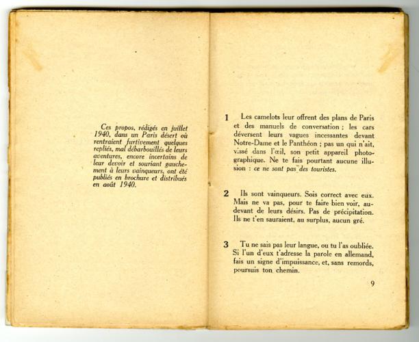  Conseils à l’Occupé - pages 8 et 9