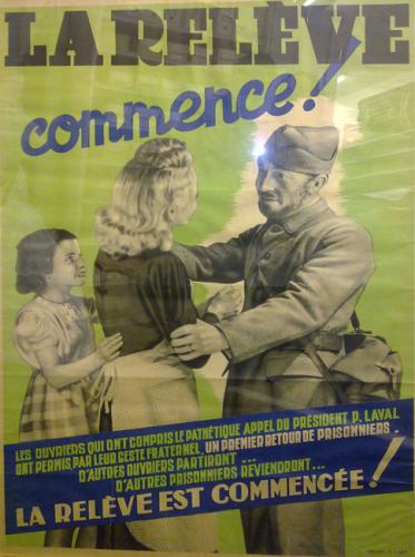 Affiche : "La relève commence"