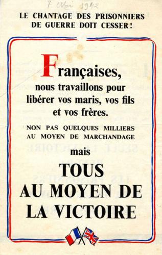 Tract franco-anglais de soutien aux Françaises... Tract franco-anglais de soutien aux Françaises