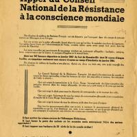 Appel du Conseil National de la Résistance