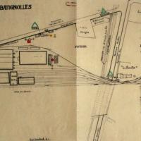 Plan du dépôt des Batignolles (Paris 17e)