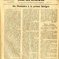 Libération, n°156, édition zone nord du 23 novembre 1943 (page 1)