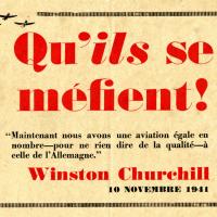 Tract anglais avertissant la population française des bombardements de l’aviation britannique visant les entreprises travaillant pour l’Allemagne