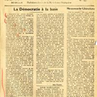 Journal "Libération l'hebdomadaire des Français libres", n°160
