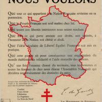 Tract diffusé en France par les journaux clandestins