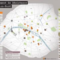 Carte de la région parisienne représentant les planques et l’implantation de Libé-Nord.